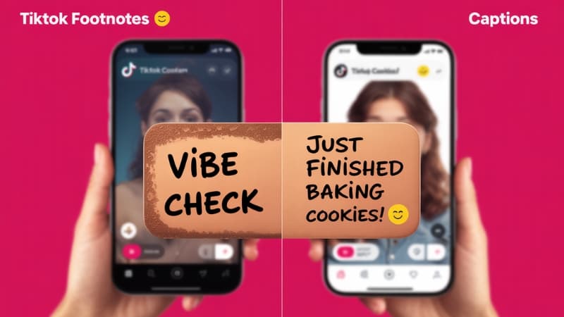 TikTok Footnotes vs. Captions: What’s the Difference?